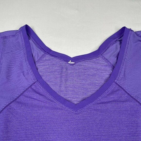 Lululemon Mod Moves V Neck Tee Power Purple - Picture 6 of 9